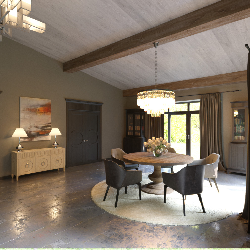 Гостиная загородного дома