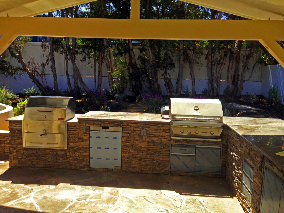 Tuscan patio photo in Orange County