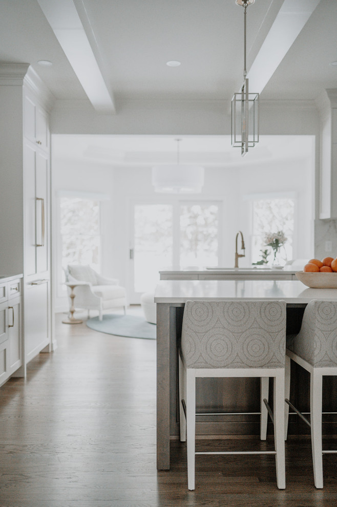Transitional kitchen photo in Cleveland