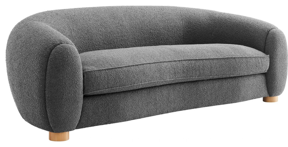 Honolulu Boucle Sofa Transitional Sofas by HedgeApple Houzz