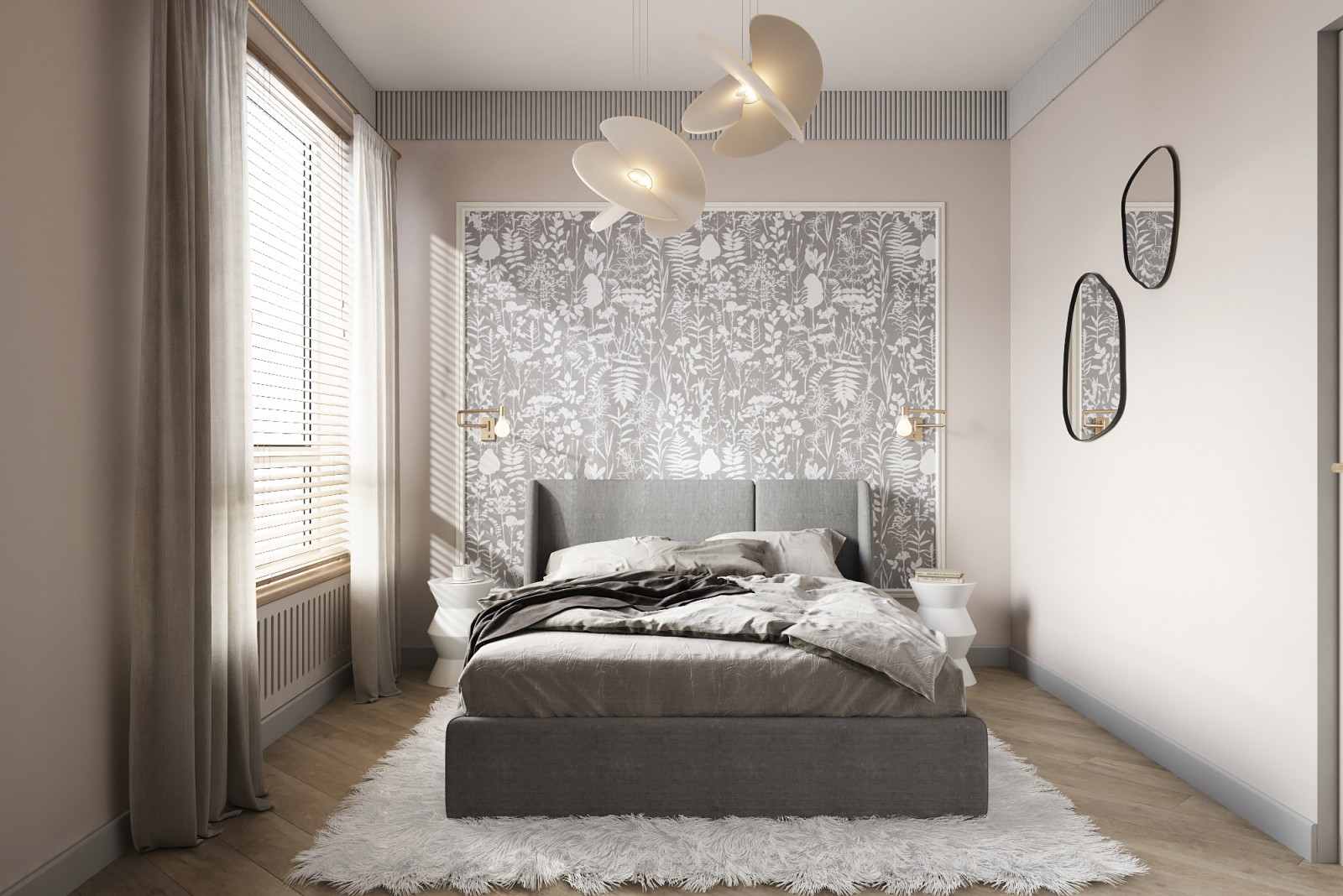 Визуализация однокомнатной квартиры 38 м2