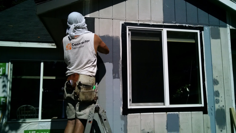 Cedar Siding and Gable End and Bracing