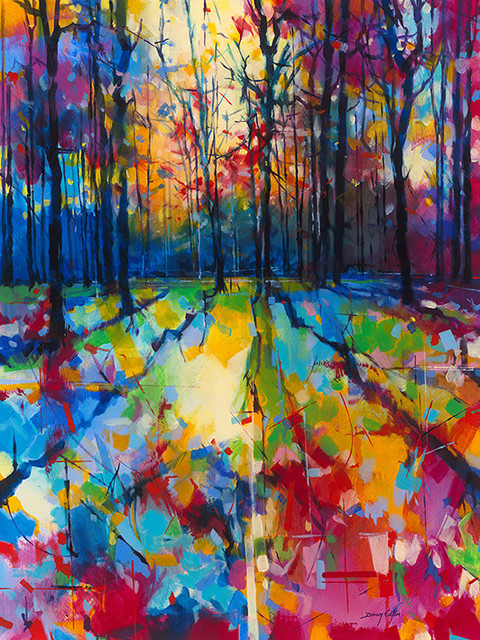 "Mile End Woods" Canvas Print by Doug Eaton, 85x120 cm