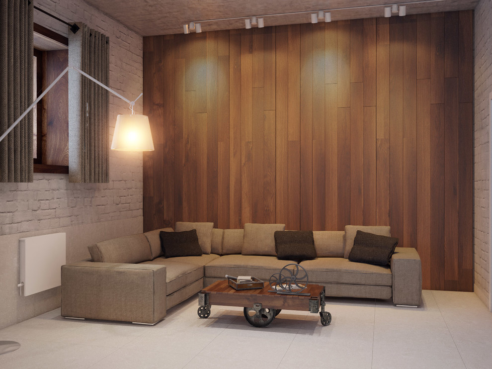 цокольный этаж, кухня-гостиная