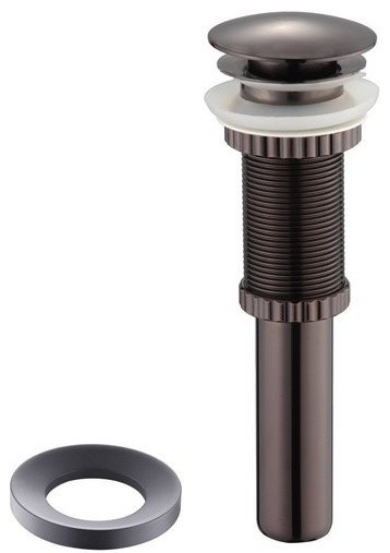 Vessel Sink Pop Up Drain And Mounting Ring Set Bronze