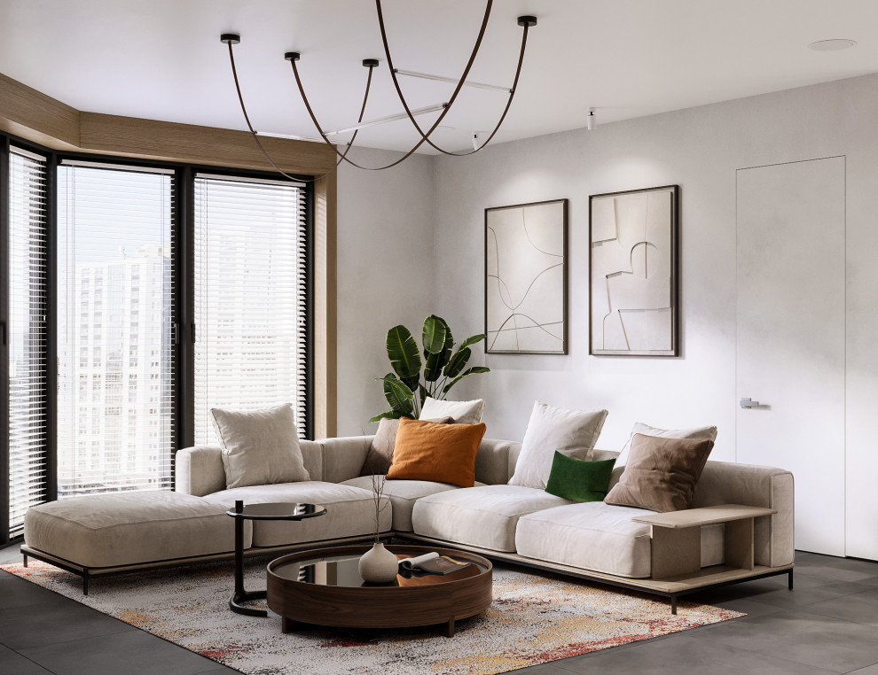 Дизайн-проект квартиры, Москва: гостиная