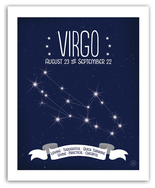 Virgo Constellation Print, 8x10