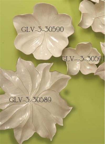 Global Views 3.30589 Magnolia Platter Contemporary Wall Decor - Large