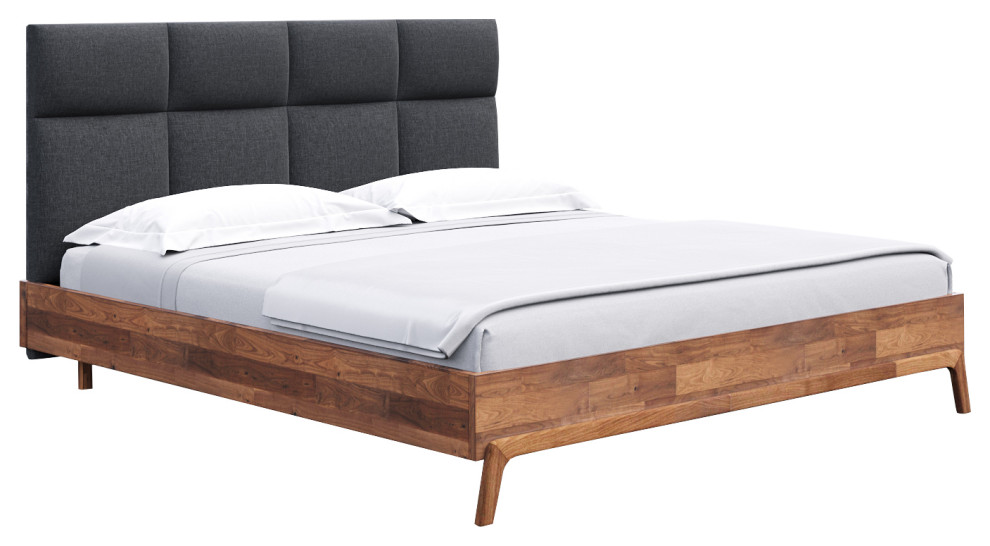 Remix Solid Wood Queen Bed With Headboard