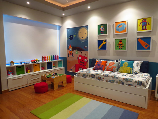 Robot Toddler room contemporary-kids