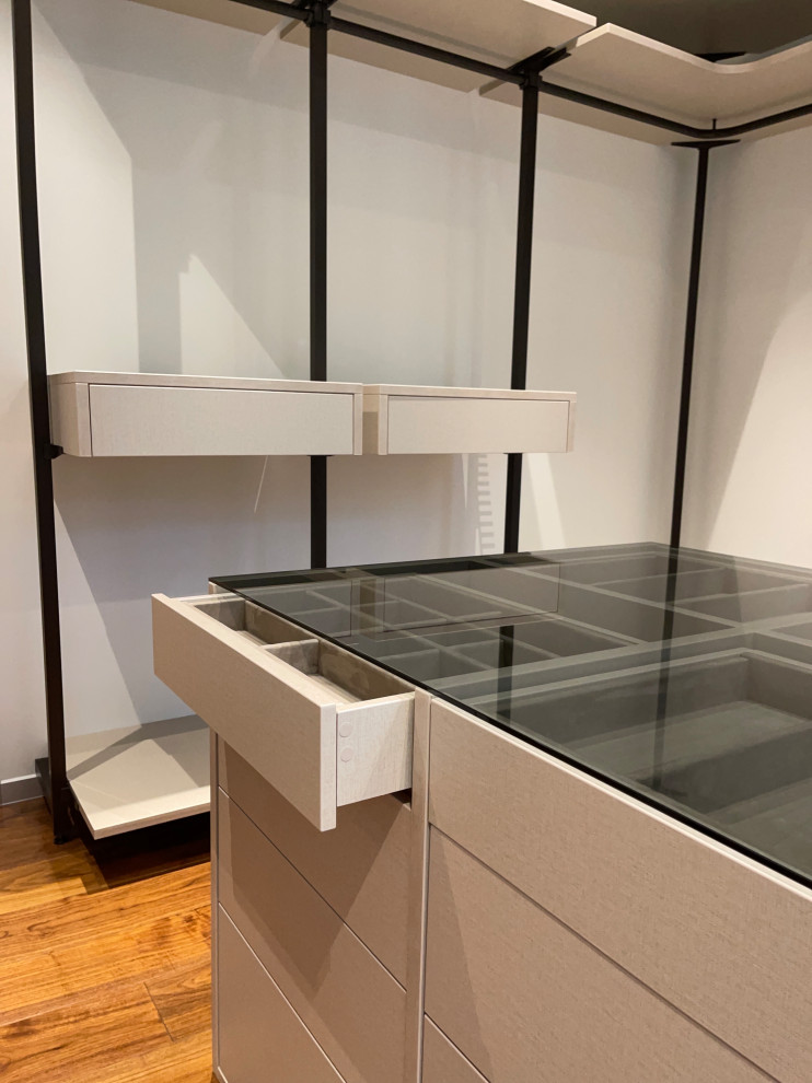 Распашной шкаф с системой RPE raumplus и Гардеробная система UNO raumplus