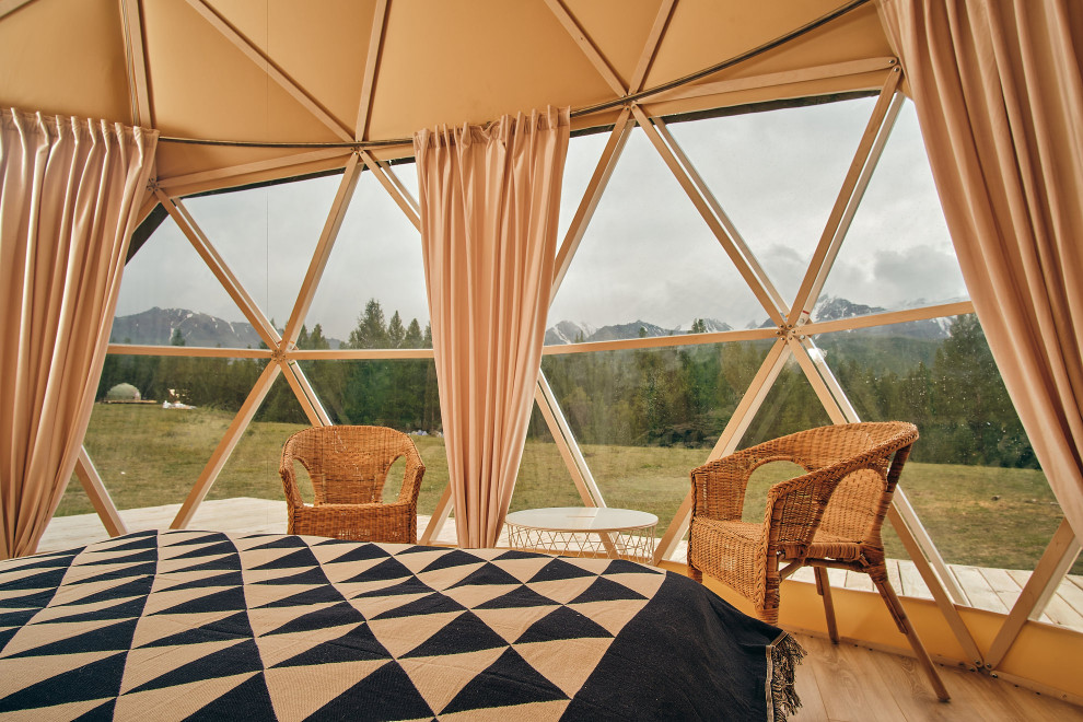 Оформление номеров эко-отеля Мир Алтай