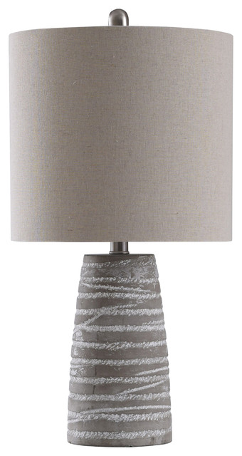 style craft farmhouse gray table lamp