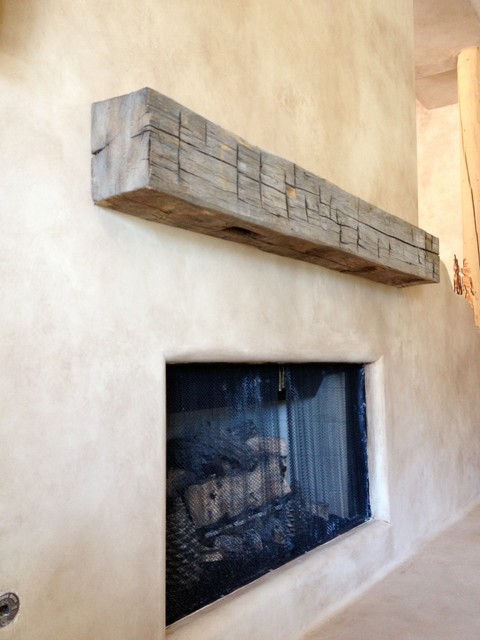 Mantle - Reclaimed Michigan Hand Hewn Beam