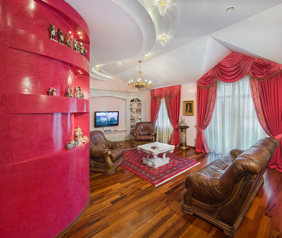 Интерьер коттеджа в ярких тонах