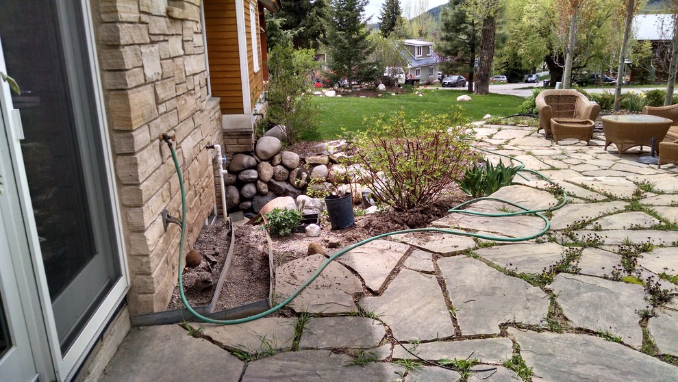 Major redo of a landscape for a quaint home in Steamboat