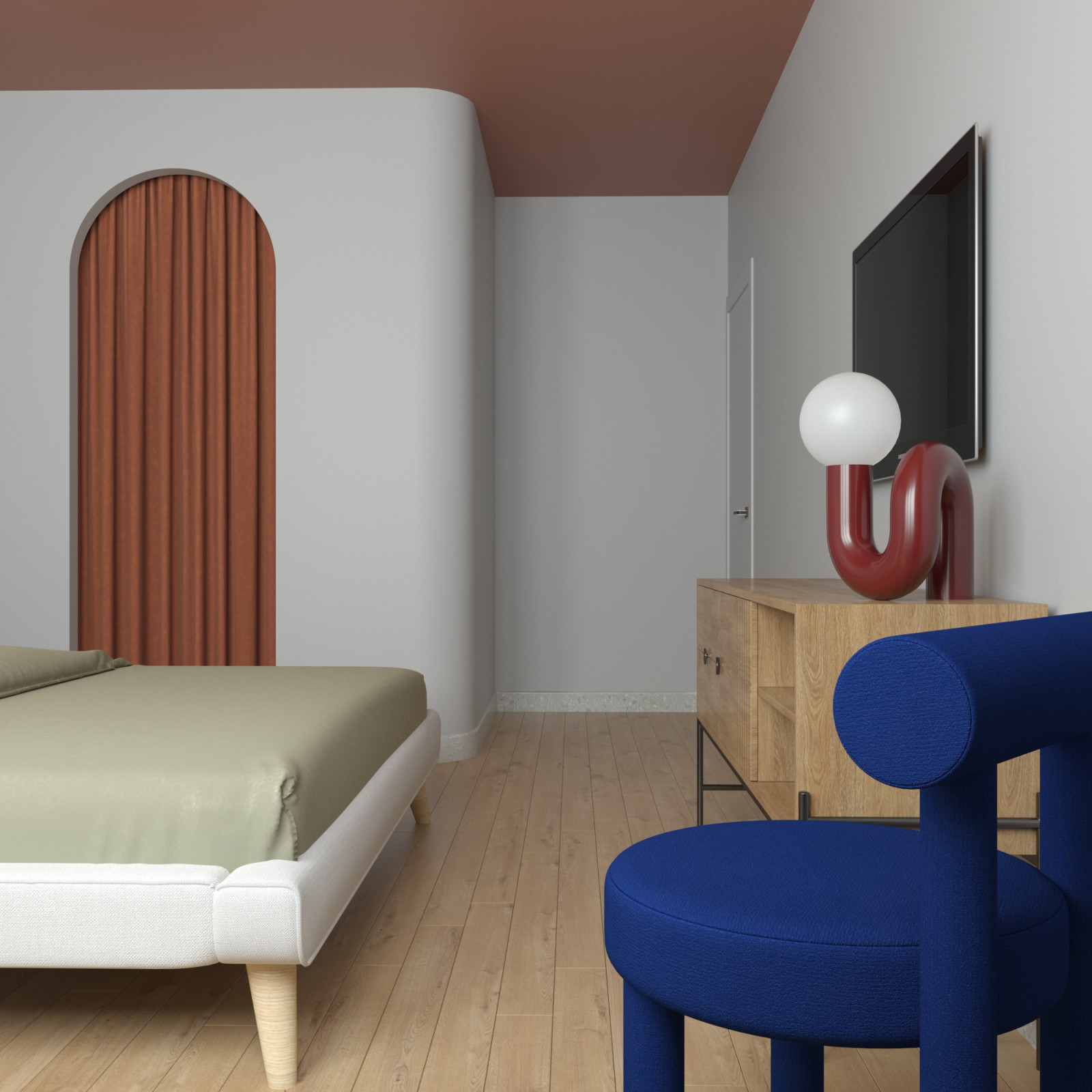 Интерьер с нотками ретро