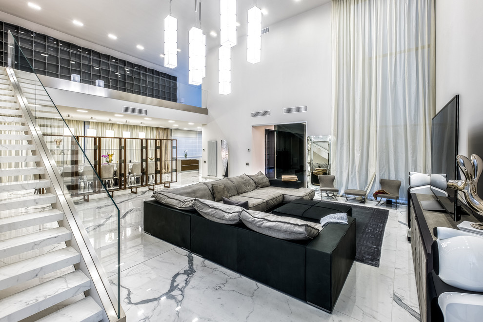 Просторный загородный дом в современном стиле