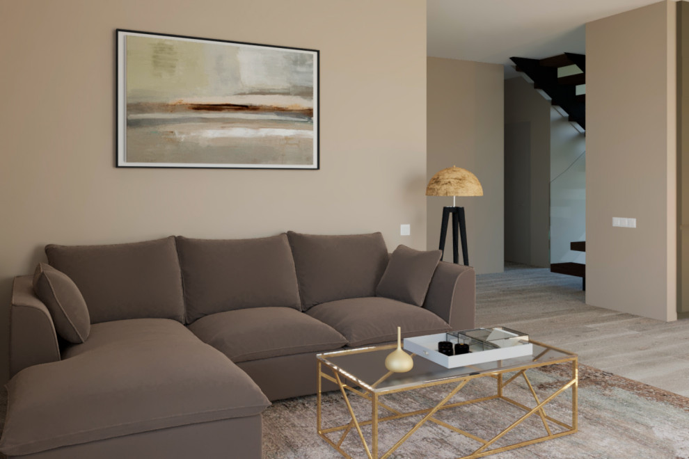 Гостиная загородного дома