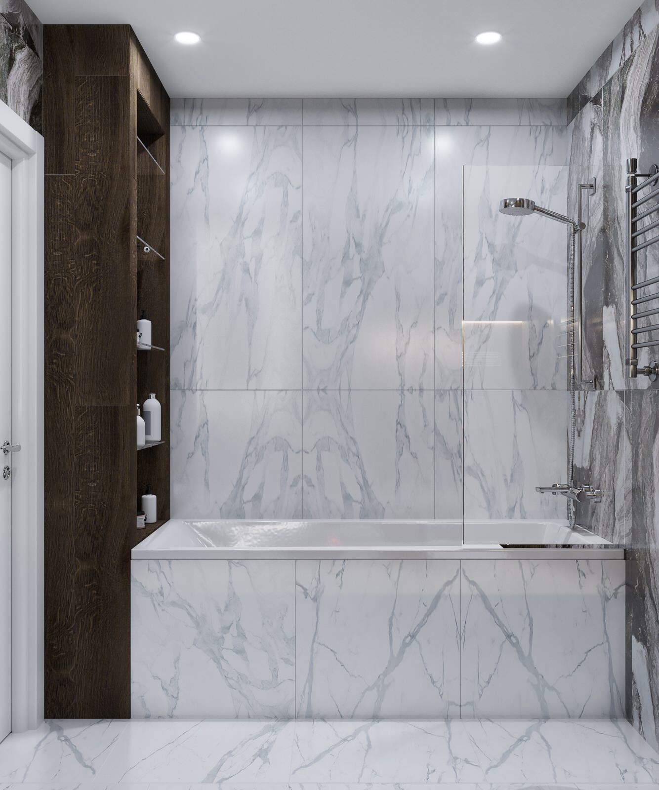 Однокомнатная квартира 35 квадратных метров в современном стиле