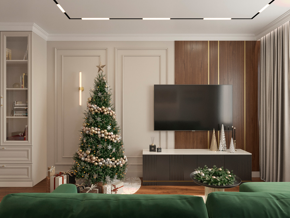 Светлая квартира в стиле неоклассика