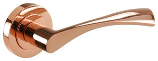 Rose Gold Round Rose Door Handles