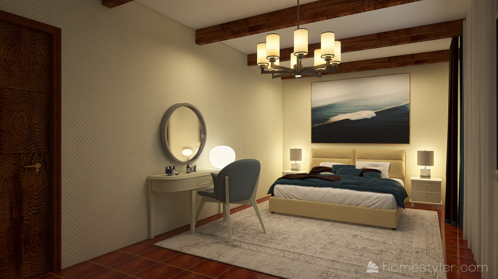 Спальня для супругов, загородный коттедж Самарская область, г. Кинель