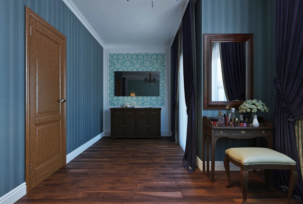 Спальня в интерьере таунхауса. г.Краснодар