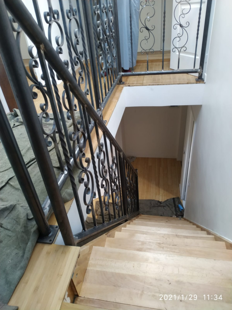 Rénovation escalier, couloir entrée