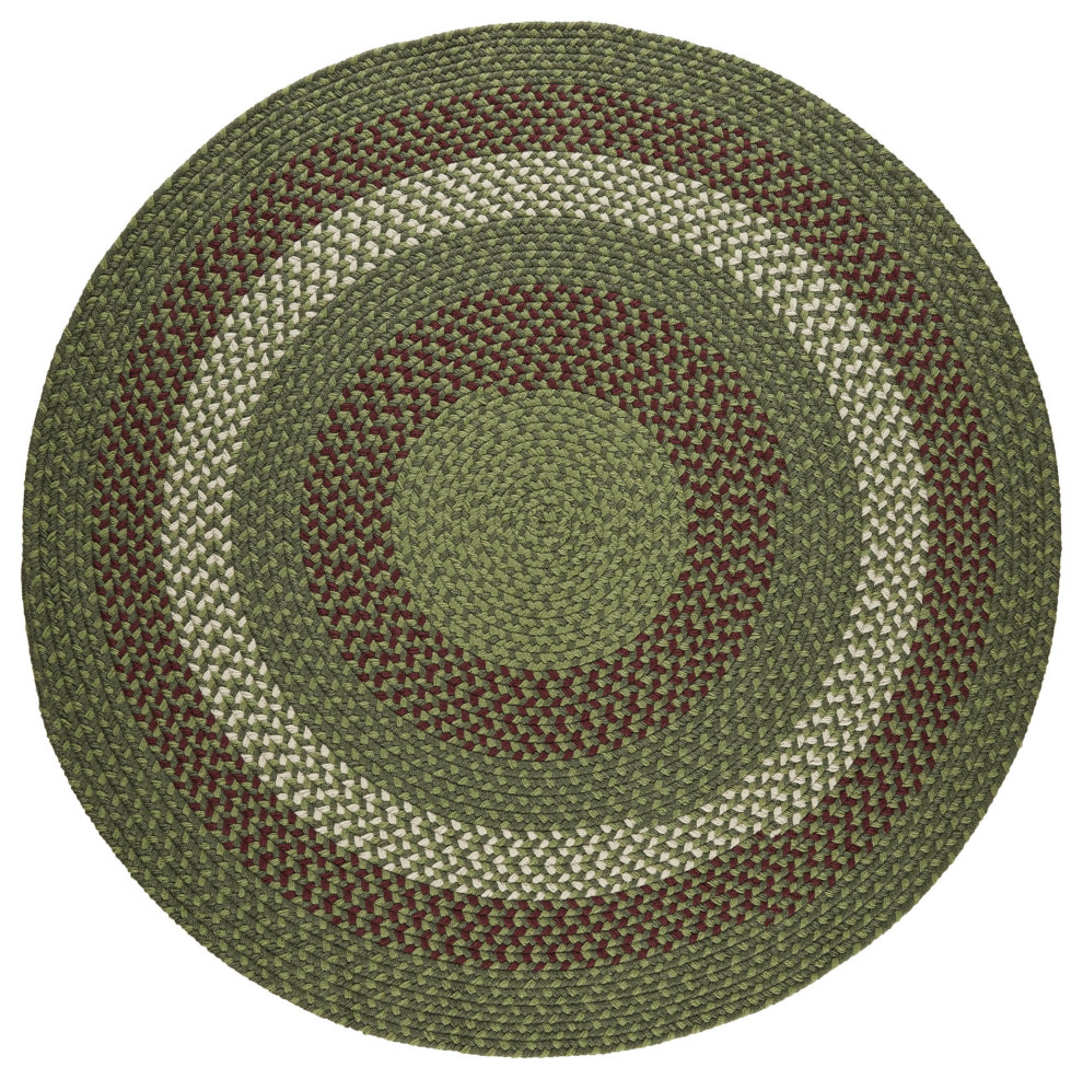 Homespun Kitchen Easy Clean Braided Rug, 10' Round Contemporary