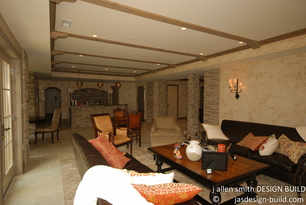 Inspiration for a transitional basement remodel in DC Metro