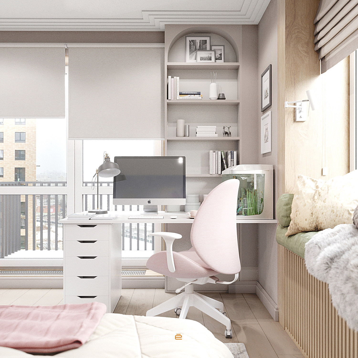 Гармоничный проект трёхкомнатной квартиры