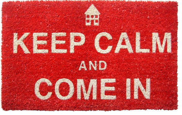 Keep Calm Non Slip Coir Doormat