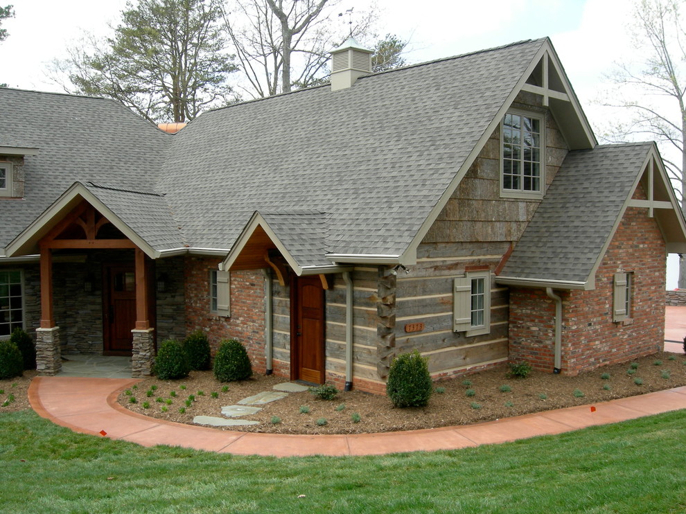 Photo of a country two-storey exterior in Charlotte.