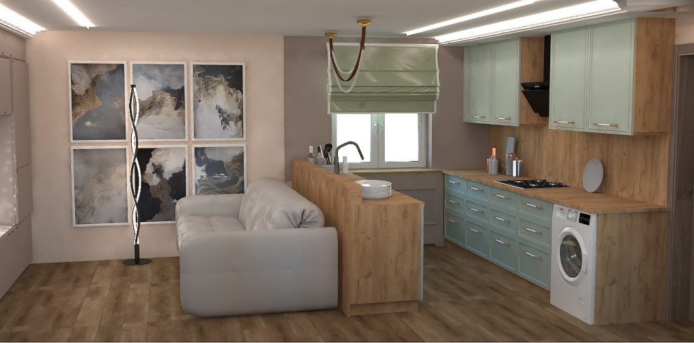 просто кухня-студия