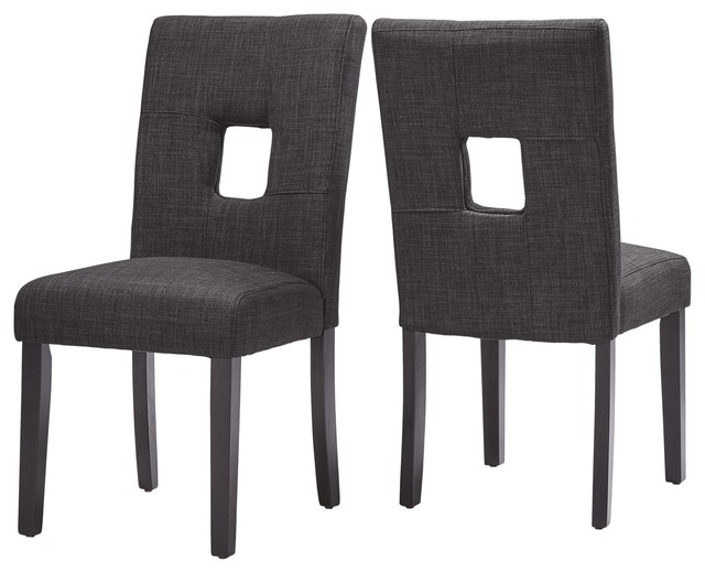 keyhole back dining room chairs