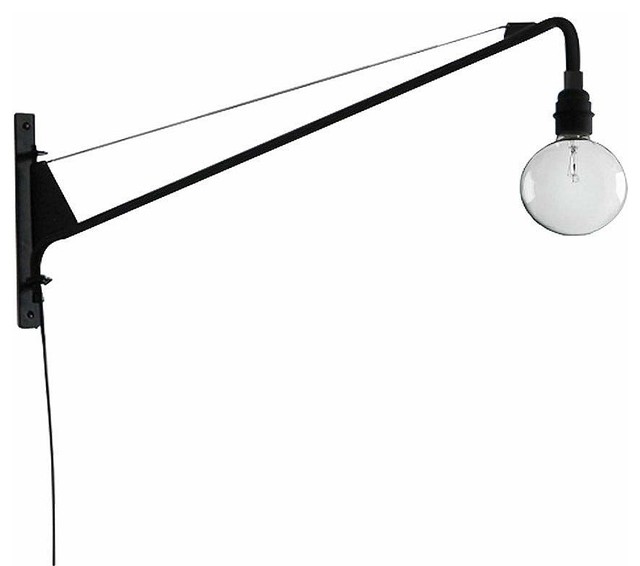 Wall Lamp Light,Adjustable Swing Long Arm Wall Light E27 Wall Sconce Fixture 