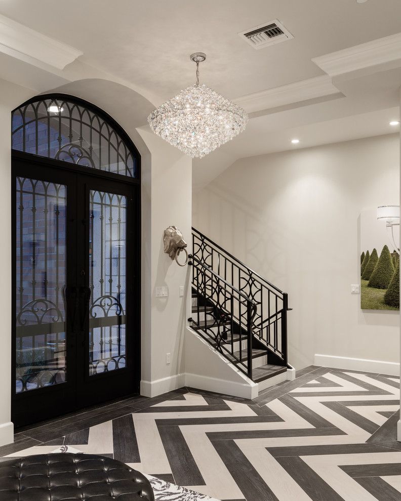 This is an example of a transitional entryway in Phoenix.
