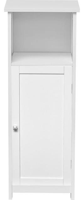 Custom DIY  Bathroom Floor Storage Cabinet White