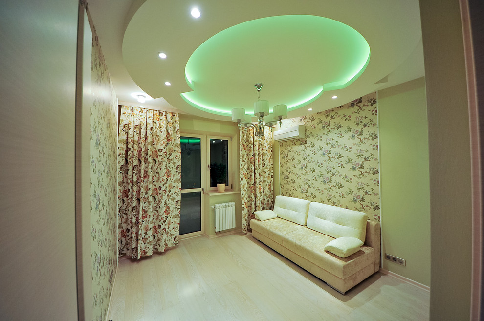 Скай Форт. Необычный интерьер квартиры площадью около 100 м2