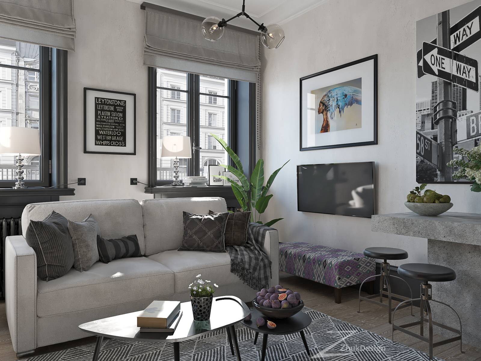 Дизайн апартаментов в европейском стиле