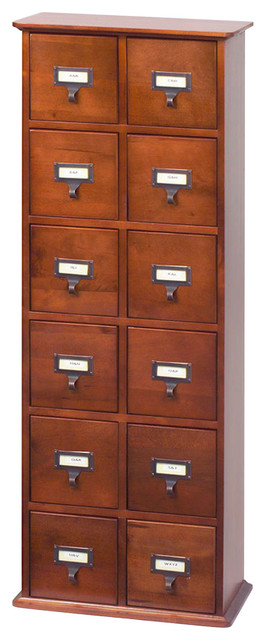 Library Card Catalog Cd Dvd Storage Cabinet 12 Drawer S 228 Discs Walnut Library Card Catalog Cd Dvd Storage Cabinet 12 Drawer S 228 Discs Walnut