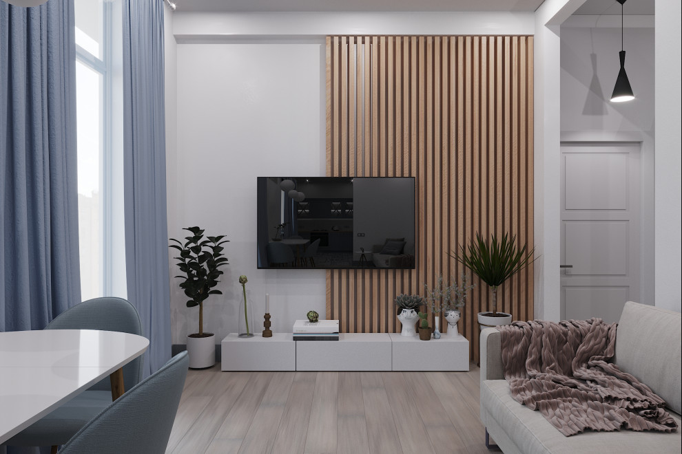 Квартира в Скандинавском стиле для молодой семьи в Сталинке