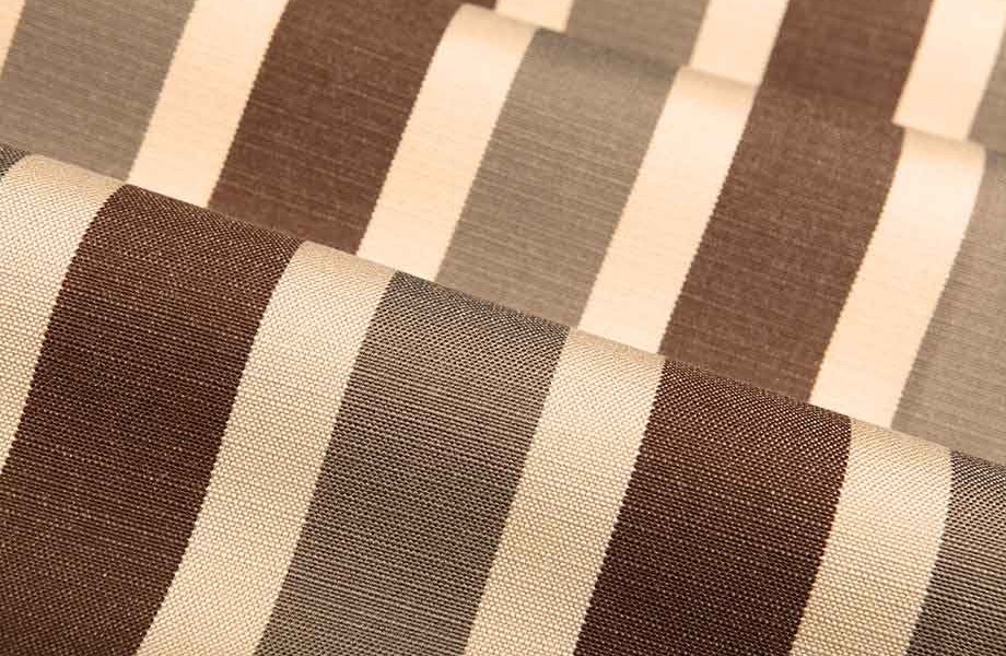 Clean Stripe Outdoor Upholstery Fabric in Sand