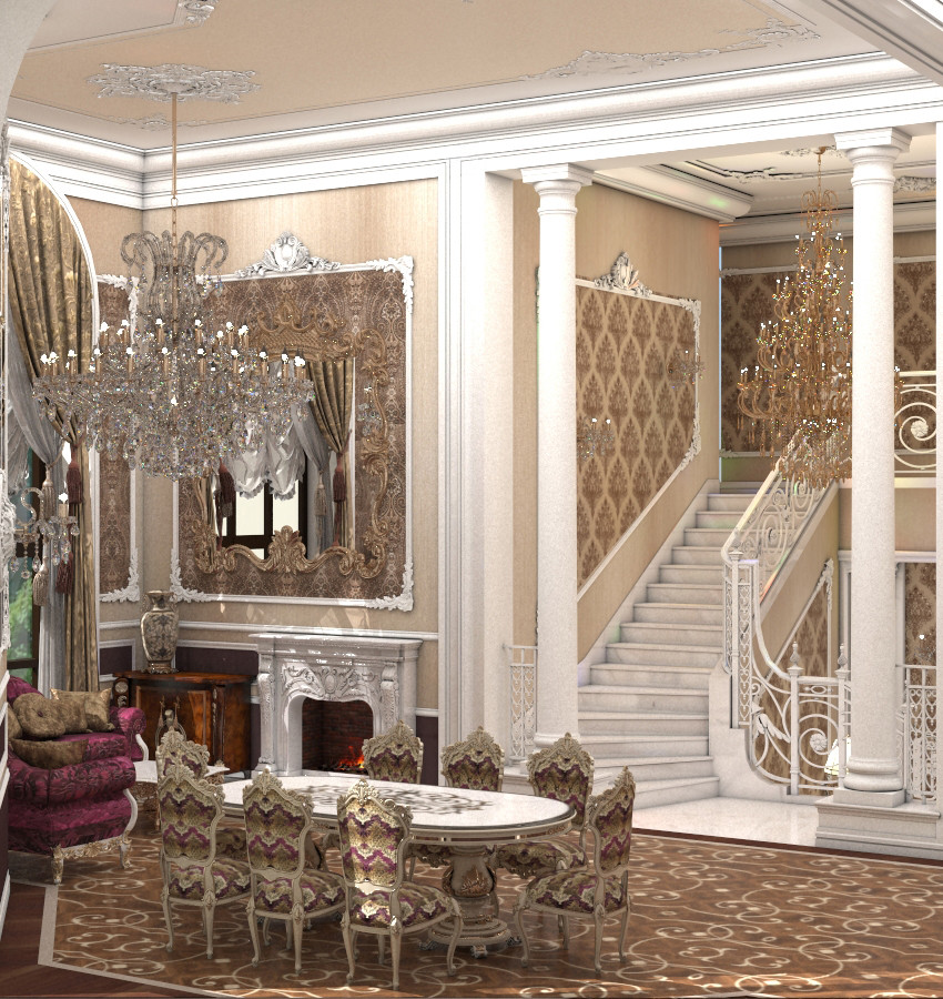 Гостиная-столовая-холл