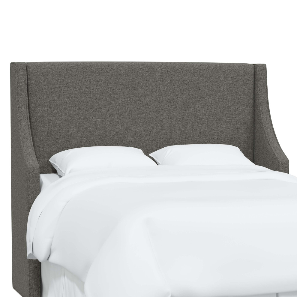 Fully Upholstered Wingback Headboard, Twin Transitional Headboards