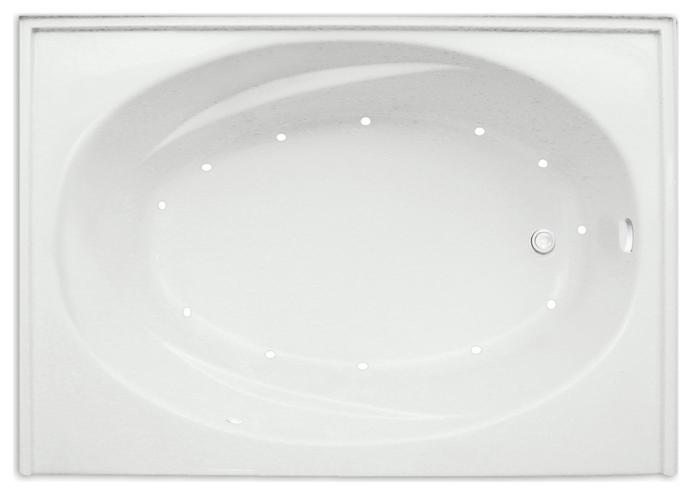 Escape 60"x42" Right Hand Silver Series Air Massage Bath Contemporary