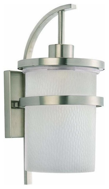 1-Light Wall Lantern Brushed Nickel