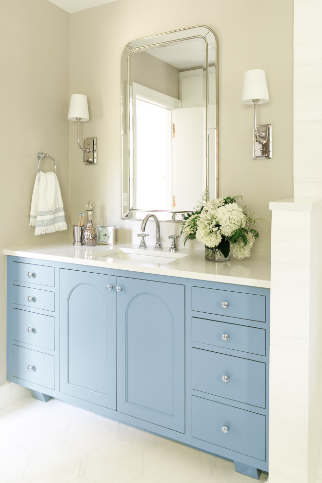 Serene and Elegant Master Bathroom - Transitional - Bathroom - New York ...