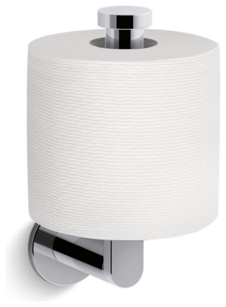 Kohler Composed Vertical Toilet Tissue Holder Transitional Kohler Composed Vertical Toilet Tissue Holder Polished Chrome